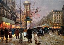 Vers la Porte Saint Denis, Edouard Leon Cortes